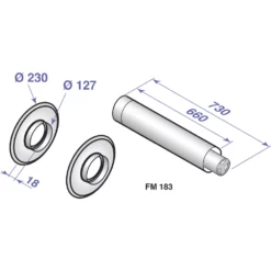 Terminal Horizontal Ø80/125 Mm De Dietrich