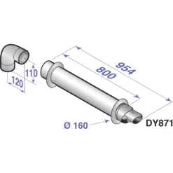 Terminal Horizontal Ø60/100 Mm De Dietrich